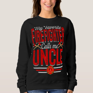 Sudadera Hombre, mi bombero favorito me llama tío Firefi