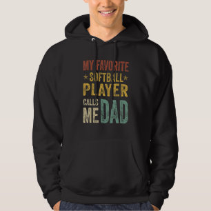 Sudadera Hombre Mi jugador de sóftbol favorito me llama pap