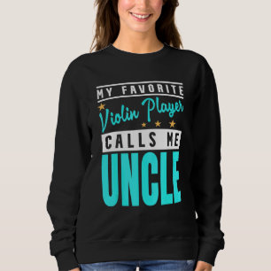Sudadera Hombre Mi violinista favorito me llama tío 1