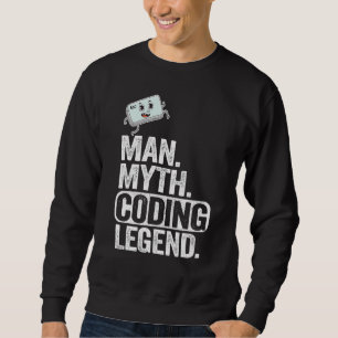 Sudadera Hombre Mitos Coding Leyenda Coder Dad Geek Compute