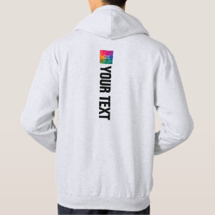 Sudadera Hombre Moderno Diseño Impreso Por Ambos Lados Gris