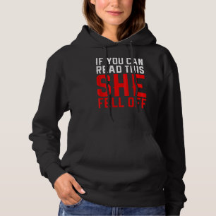 Sudadera Hombre Motociclista Si Puedes Leer Esto Ella Se Ca