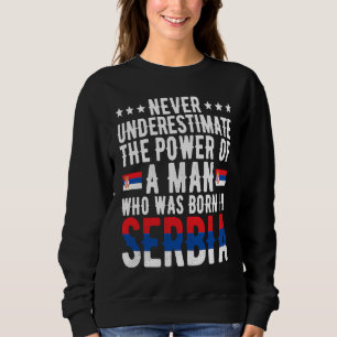 Sudadera Hombre Nacido En Serbia Bandera Serbia Roo Serbio