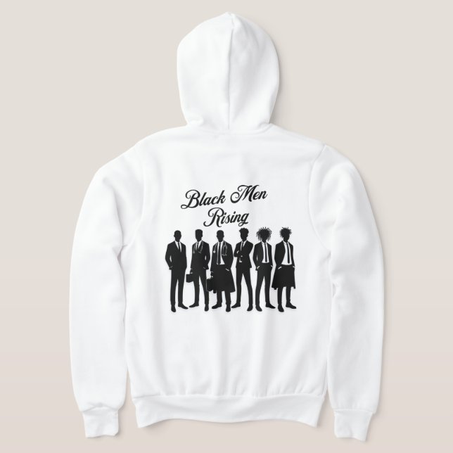 Sudadera Hombre negro cita Inspiradora T-Shirt Hoodie (Distribución Reverso )