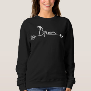 Sudadera Hombre Novio A juego Flecha Dulce Compromiso Boda