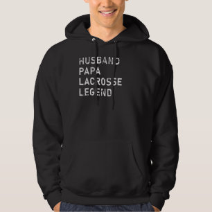 Sudadera Hombre Padre Día Esposo Papa Lacrosse Leyenda Lacr