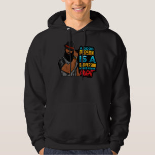 Sudadera Hombre Padre Negro Una Buena Persona Es Una Mala P