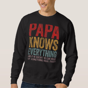 Sudadera Hombre, papá sabe todo el 60° Día del Padre