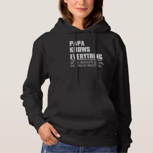 Sudadera Hombre, papá sabe todo el 60° Día del Padre