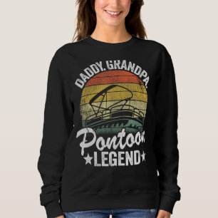 Sudadera Hombre Papi Abuelo Leyenda Pontoon Papa Pontoon Ca