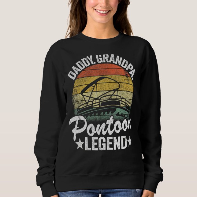 Sudadera Hombre Papi Abuelo Leyenda Pontoon Papa Pontoon Ca (Anverso)