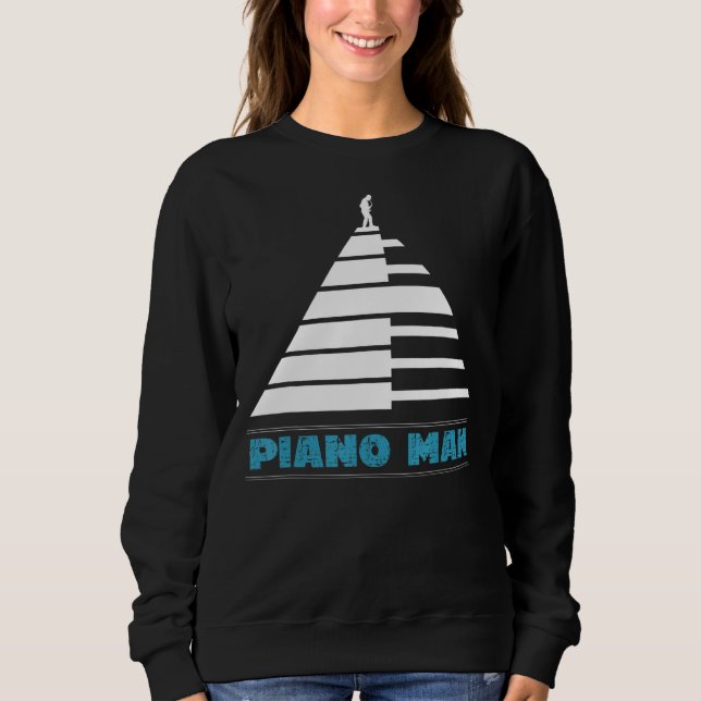 Sudadera Hombre Piano Para Teclado E Instrumento (Anverso)
