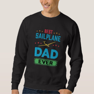 Sudadera Hombre piloto de planeador que dice el mejor padre