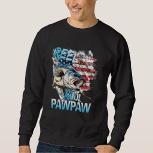 Sudadera Hombre Reel Cool Pawpaw 4 de Julio Pesca USA Bande