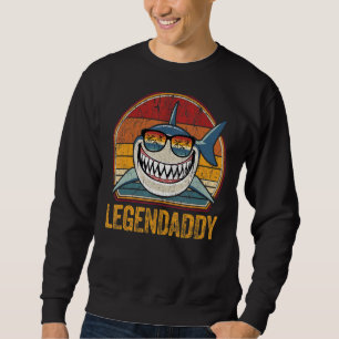 Sudadera Hombre Retro de tiburón papi vintage papi 1