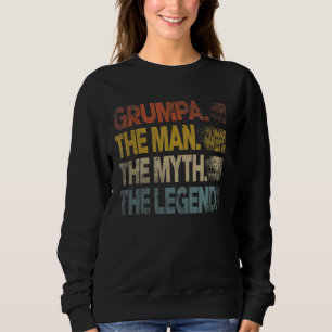 Sudadera Hombre retro Grumpa mito leyenda vintage padre