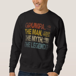 Sudadera Hombre retro Grumpa mito leyenda vintage padre