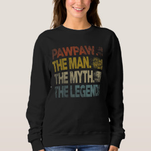 Sudadera Hombre retro pawpaw mito leyenda padre vintage