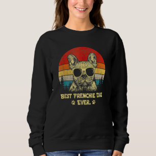 Sudadera Hombre Retro Vintage French Bulldog Mejor Papá Fre