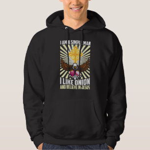 Sudadera Hombre Simple Como Onion Vegan Cree En Jesús Chris