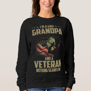 Sudadera Hombre, soy abuelo de papá y un veterano sin miedo