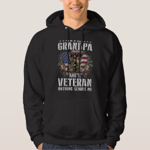Sudadera Hombre, soy abuelo de papá y un veterano sin miedo