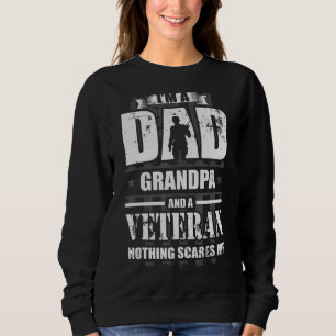 Sudadera Hombre, soy abuelo de papá y una veterana cicatriz