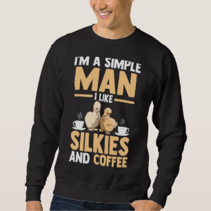 Sudadera Hombre, soy un hombre simple, me gustan los pollos