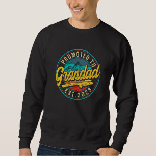 Sudadera Hombre Vintage Ascendido a Abuelo 2023 Embarazo An