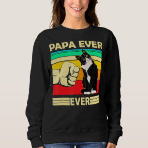 Sudadera Hombre Vintage El Mejor Gato Papa Nunca Un Golpe P