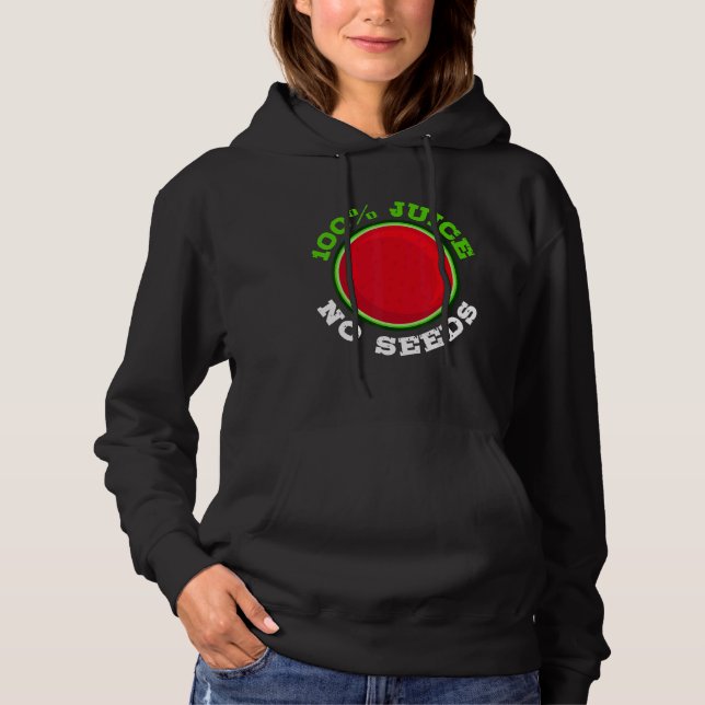 Sudadera Hombres 100 Jugo Sin Semillas Sandía  Vasectomía (Anverso)