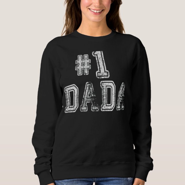 Sudadera Hombres 1 Dada Número Uno Familia Papá Ama El Orgu (Anverso)