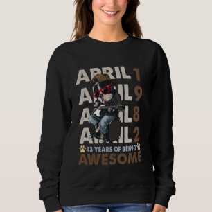 Sudadera Hombres 43 Leyendas de Cumpleaños Abril 1982 43 añ