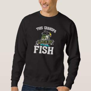 Sudadera Hombres A Este Abuelo Le Encanta Pescar Pescadores