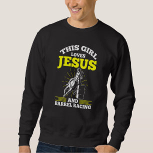 Sudadera Hombres A Este Chica Le Encantan Jesús Y La Carrer