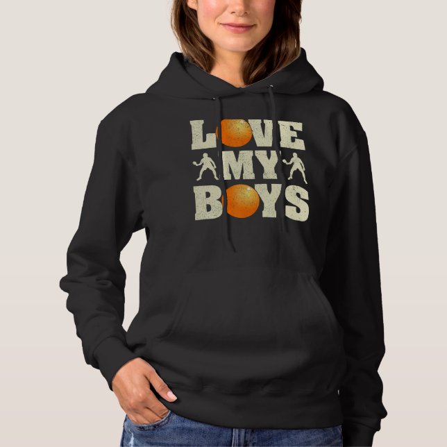 Sudadera Hombres a los que amo a mis niños Mesa Tenis Papá  (Anverso)