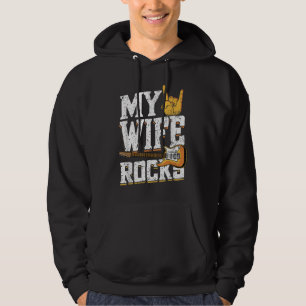 Sudadera Hombres a los que les gusta mi esposa, guitarra de