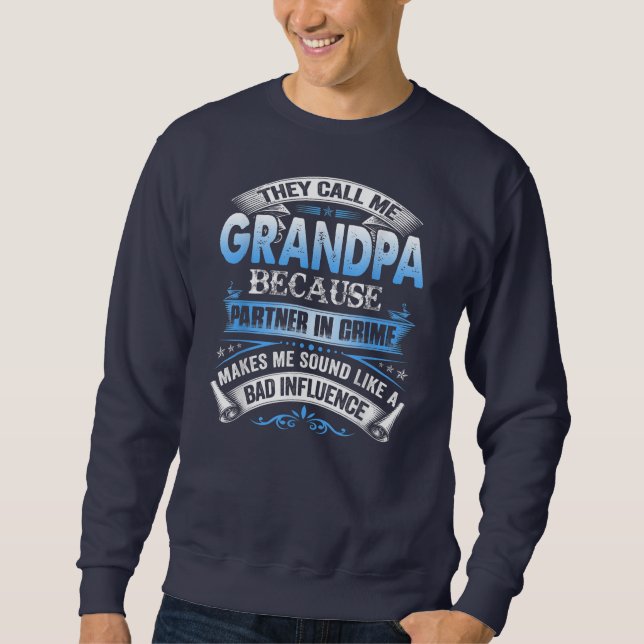Sudadera Hombres A Los Que Me Llaman Abuelo Porque Se Asoci (Anverso)