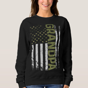 Sudadera Hombres Abuelo Guay Patriota Estadounidense Bander