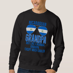 Sudadera Hombres Abuelo nicaragüense Bandera de Nicaragua G