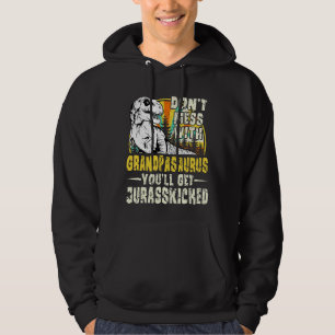 Sudadera Hombres Abuelo Rex Saurus Papasaurus Dinosaurios F