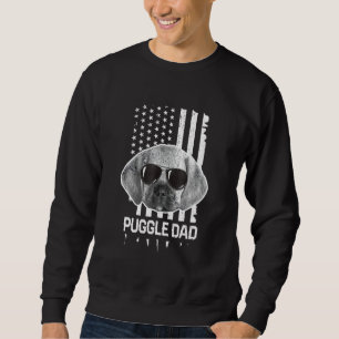 Sudadera Hombres acosan a papá Bandera Americana Raza Masco