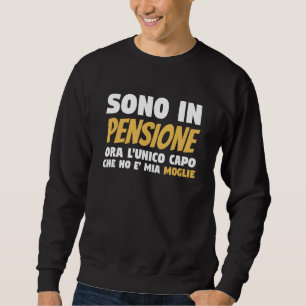 Sudadera Hombres, ahora estoy jubilado, el único jefe que t