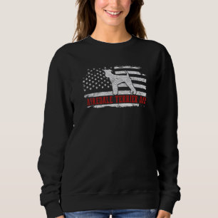 Sudadera Hombres Airedale Terrier Dad atormentan la bandera