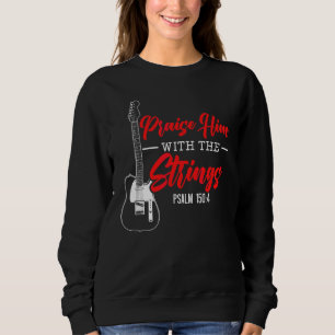 Sudadera Hombres Alabenlo Con Las Cuerdas Bajo Guitarra Chr