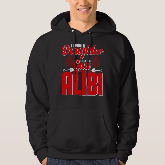 Sudadera Hombres Alibi Fiesta Chiste nocturno cita sarcásti (Anverso)