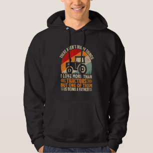 Sudadera Hombres amo tractores y ser un padre Granjero