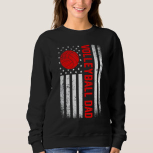 Sudadera Hombres angustiados voleibol de bandera de EEUU pa