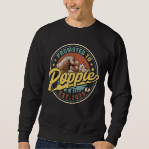 Sudadera Hombres Ascendidos A Poppie 2023 Para Nuevo Papá P