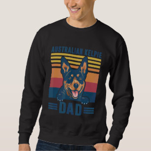 Sudadera Hombres australianos Kelpie Dad Dad Padre Retro Au